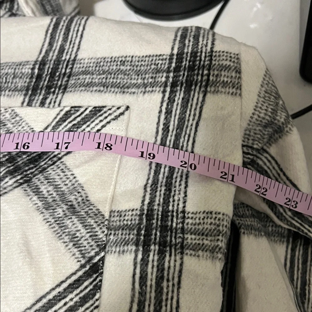 Plaid Button-Up Shirt Jacket - Picture 9 of 11